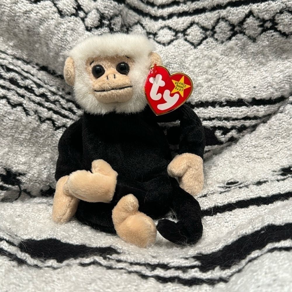 🎉 Ty Beanie Baby “ Mooch” Monkey Vintage Retired 1998